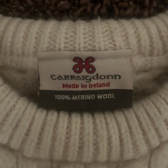 children’s aran merino wool sweater - Picture 2 of 4